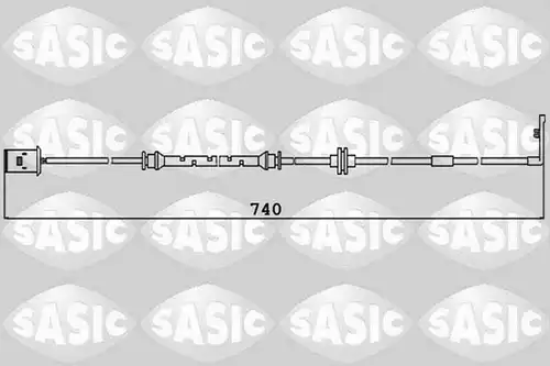 предупредителен контактен сензор, износване на накладките SASIC 6236027