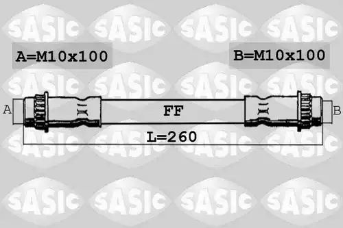 спирачен маркуч SASIC 6600011