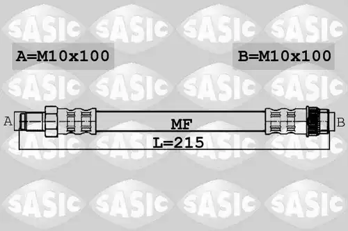 спирачен маркуч SASIC 6600013