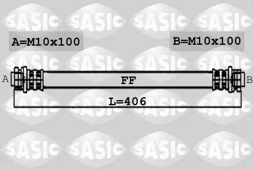 спирачен маркуч SASIC 6604008