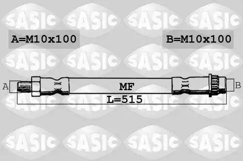 спирачен маркуч SASIC 6604016