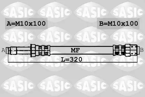 спирачен маркуч SASIC 6606019