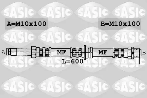 спирачен маркуч SASIC 6606095