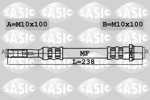 спирачен маркуч SASIC 6606202