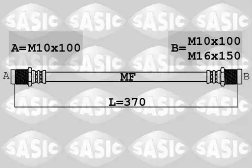 спирачен маркуч SASIC 6606239