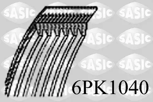 пистов ремък SASIC 6PK1040