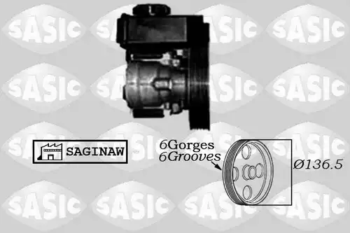 хидравлична помпа, кормилно управление SASIC 7070007