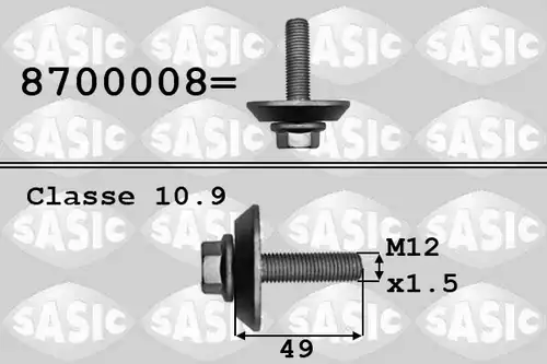 болт на ремъчна шайба SASIC 8700008