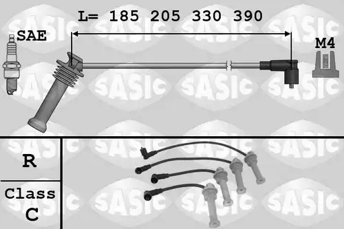 комплект запалителеи кабели SASIC 9286043