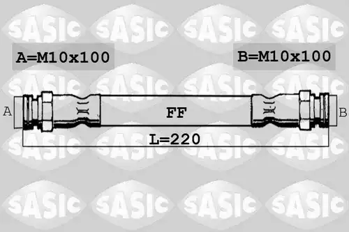 спирачен маркуч SASIC SBH0166