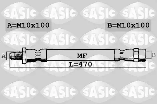 спирачен маркуч SASIC SBH0180