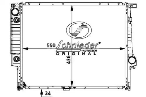 воден радиатор SCHNIEDER AUTOTECH BMS33.00001