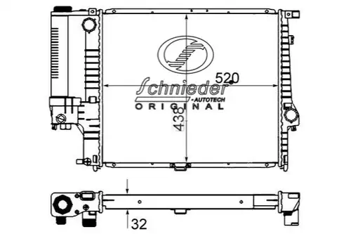 воден радиатор SCHNIEDER AUTOTECH BMS33.00010