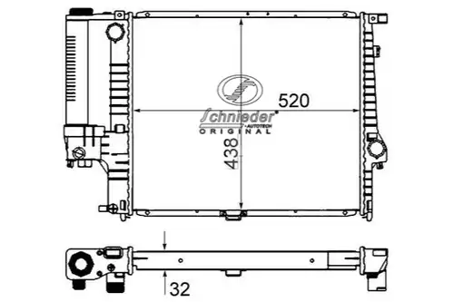 воден радиатор SCHNIEDER AUTOTECH BMS33.00011