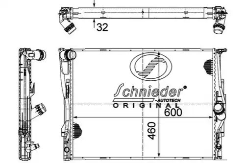 воден радиатор SCHNIEDER AUTOTECH BMS33.00029