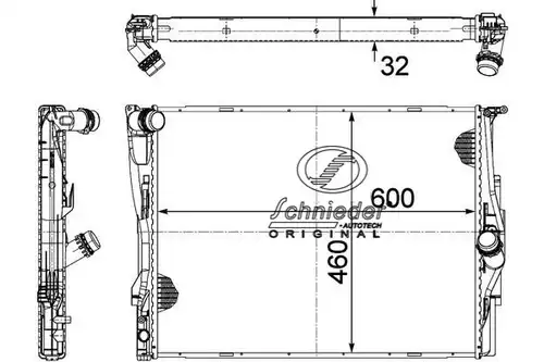 воден радиатор SCHNIEDER AUTOTECH BMS33.00030