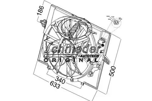 вентилатор, охлаждане на двигателя SCHNIEDER AUTOTECH BMS47.00050