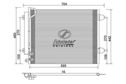 кондензатор, климатизация SCHNIEDER AUTOTECH BMS85.00073