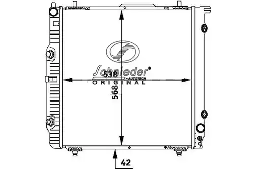 воден радиатор SCHNIEDER AUTOTECH BZS33.00160A