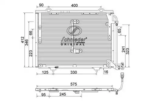 кондензатор, климатизация SCHNIEDER AUTOTECH BZS85.00060