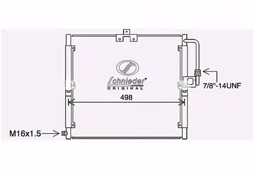 кондензатор, климатизация SCHNIEDER AUTOTECH BZS85.00157