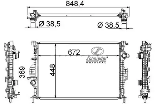 воден радиатор SCHNIEDER AUTOTECH LRS33.00158