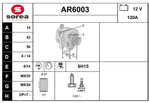 генератор SERA AR6003