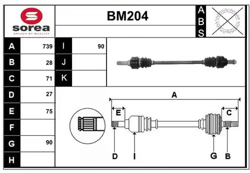 полуоска SERA BM204