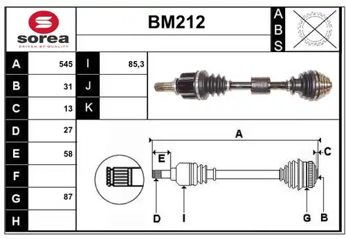 полуоска SERA BM212