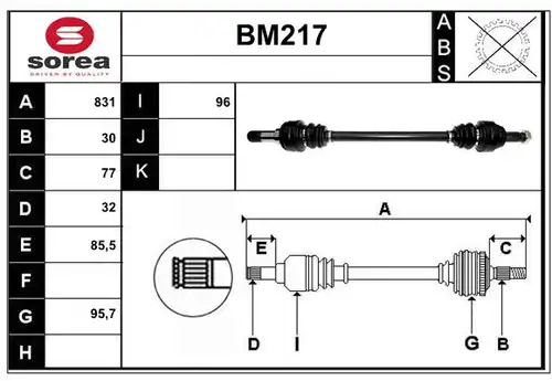 полуоска SERA BM217