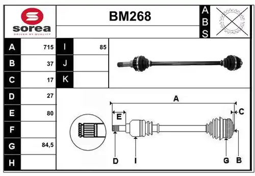 полуоска SERA BM268