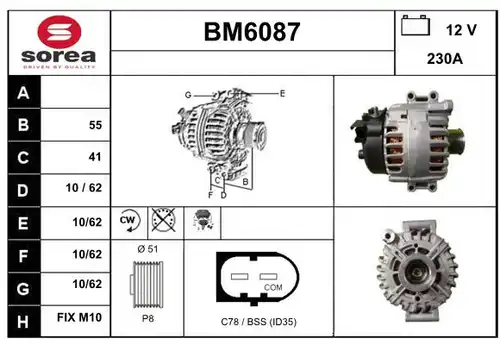 генератор SERA BM6087