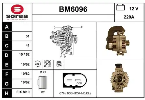 генератор SERA BM6096