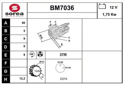 стартер SERA BM7036