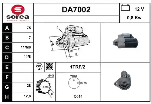 стартер SERA DA7002