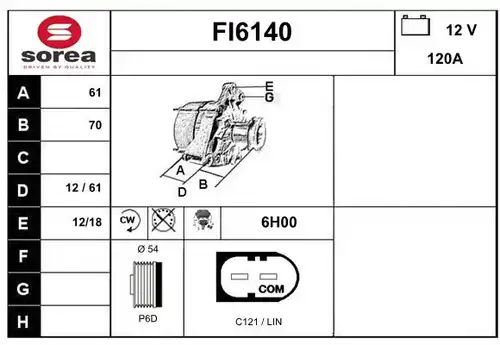 генератор SERA FI6140