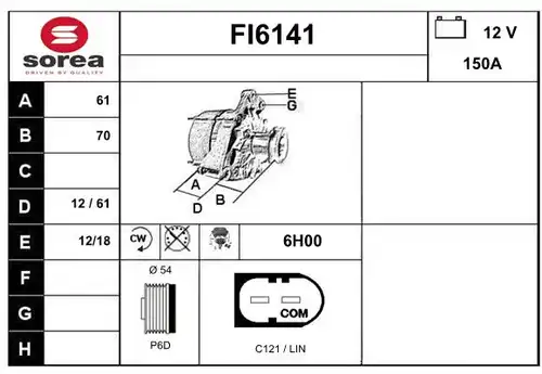 генератор SERA FI6141