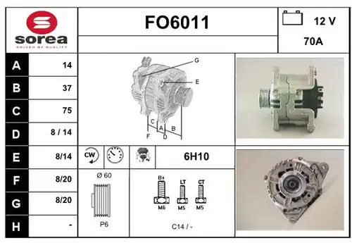 генератор SERA FO6011