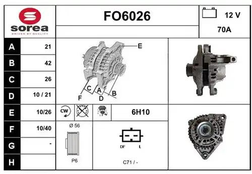 генератор SERA FO6026