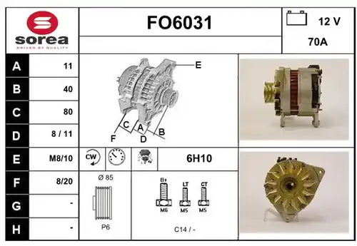 генератор SERA FO6031