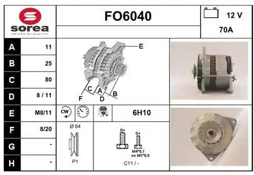 генератор SERA FO6040