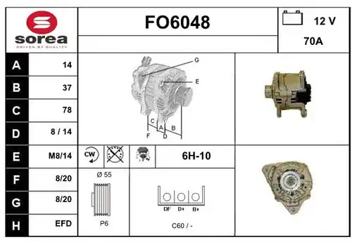 генератор SERA FO6048