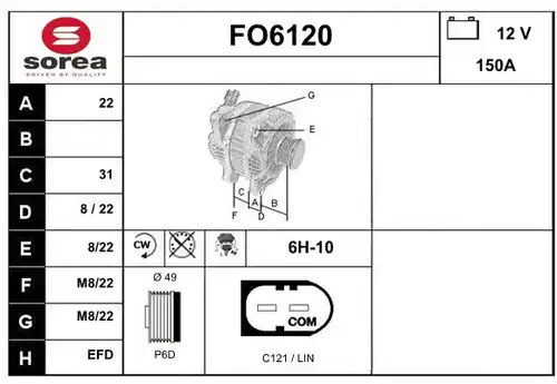 генератор SERA FO6120