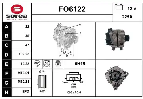 генератор SERA FO6122