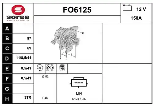 генератор SERA FO6125