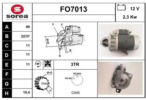 стартер SERA FO7013