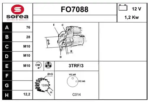 стартер SERA FO7088