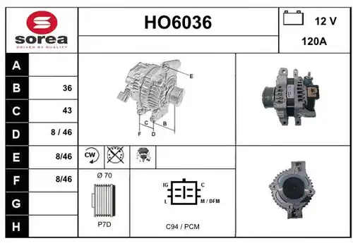 генератор SERA HO6036