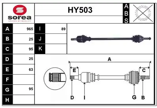 полуоска SERA HY503