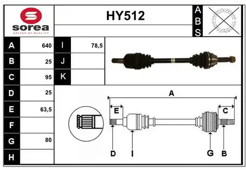 полуоска SERA HY512